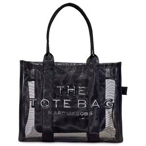 Marc Jacobs Large Black Mesh Tote Bag